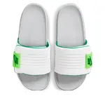 Шлепанцы Nike Offcourt Slides 'Wolf Grey White Green Strike' - фото 3