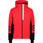 Куртка CMP Zip Hood 32W0167 softshell, красный - фото