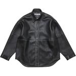 Acne Studios Кожаная рубашка, Black - фото 3