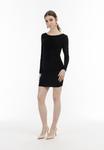 Платье myMo at night Strick Langarm Mini, черный - фото 2