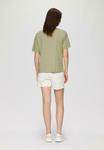 Футболка QS Print T-shirt, Helles Olivgrün/Olive - фото 3