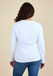 Топ JoJo Maman Bébé FIT LONG SLEEVE , White - фото 3