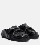 Мини Робин кожаные мюли The Attico, черный - фото