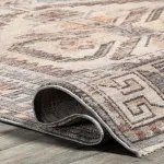 Коврик с бахромой в традиционном стиле Zelie nuLOOM, 122x183 см, синий - фото 4