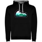 Худи Kruskis Mountain Carabiner Two-Colour, черный - фото