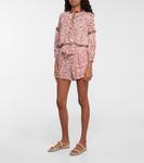 Шорты с леопардовым принтом Rachel Poupette St Barth, Red Eze - фото 2