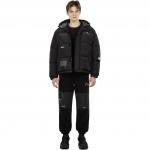 Пуховик унисекс черный Evisu, черный - фото 3