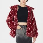 Флисовая куртка унисекс бордового цвета Mlb - фото 4