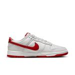Кроссовки dunk low 'vast grey varsity red' Nike, серый - фото 2