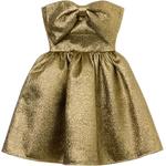 Металлическое миди-платье Self-portrait, золото - фото 3