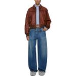 Джинсы с поясом Acne Studios, синий - фото 2