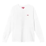 Футболка Supreme Small Box Long-Sleeve 'White', белый - фото
