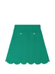 Юбка с узором Sandro, зеленый - фото