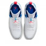Air Jordan Spizike Low 'White Blue' - фото 2
