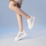 Кроссовки PT'SON Skateboarding Shoes Women's Low-top, белый/черный - фото 30
