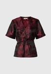 Блуза Selected Blouse, Fig/Bordeaux - фото 6
