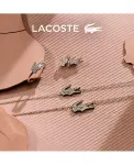 Серьги-Гвоздики в форме крокодила Lacoste, silver - фото 4