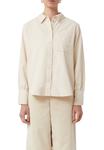 Блуза comma Button-down blouse, Beige - фото 6