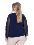 Блузка MIAMODA, темно-синий - фото 3