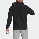 Толстовка Men's adidas Logo Small Label Solid Color Sports Black, черный - фото 3