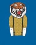 Рубашка watabout.kids Tiger Head, Royal Blue - фото 4