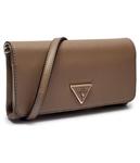 Клатч женский Guess с логотипом на тонком ремешке, бежевый - фото 4