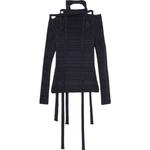 Ребристый топ Y/Project, черный - фото