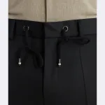 Брюки узкого кроя из шерсти h-genius-ds-b1 Boss, черный - фото 4