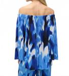 Off The Shoulder Pullover Top In Blue Joseph Ribkoff - фото 2