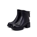 Ботинки женские черные/абрикосовые PT'SON, черные (текстильная подкладка) - фото 3