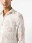 Рубашка Camicia с цветочным принтом ETRO, белый - фото 5