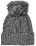 Шапка The North Face Oh Mega Fur Pom Beanie, цвет TNF Medium Grey Heather - фото