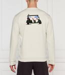 Толстовка мужская Ea7 с вышивкой на спине, экрю - фото 4