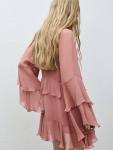 Мини-платье Bowie с рюшами Mango, Pink - фото 4