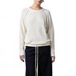 Свитшот с круглым вырезом в цвете латте Roberto collina, Latte - фото