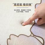 Budis Ковер 200х200 см для гостиной и детской, утепленный плюшевый, с антискользящим покрытием, легко складывается, Dyeing Huahua-3M - фото 2