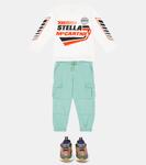 Хлопковые брюки-карго Stella McCartney Kids, Verdino - фото 2