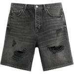 Джинсовые шорты мужские черные Zara, черный - фото