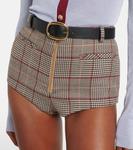 Шорты Checked Self-Portrait, коричневый - фото 4