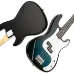 Бас-гитара Glarry GP с раздельным однонамоточным звукоснимателем, синяя, с усилителем - фото 4