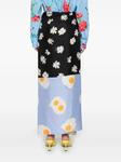 Moschino юбка макси в стиле колор-блок, черный - фото 4