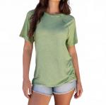 Зеленый раглановый топ с эффектом минеральной мойки Grace and Lace - фото