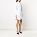 Alexander McQueen Длинное платье с рукавами женское белое - фото 7