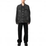 Джинсовая куртка мужская черная Balenciaga, черный - фото 2
