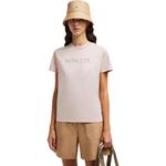 Футболка с вышитым логотипом Moncler, розовый - фото 4