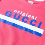 Толстовка детская Gucci с логотипом, розовый - фото 3