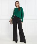 Брюки Marella Regular Fit, черный / какао - фото 2