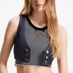 Жилет женский Louis Vuitton, синий - фото 4