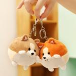 Плюшевый кулон Corgi Dolls высотой 10 см OUYIN, Coffee - фото 7