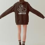 MLB Свитшот New York Yankees женский черный - фото 7